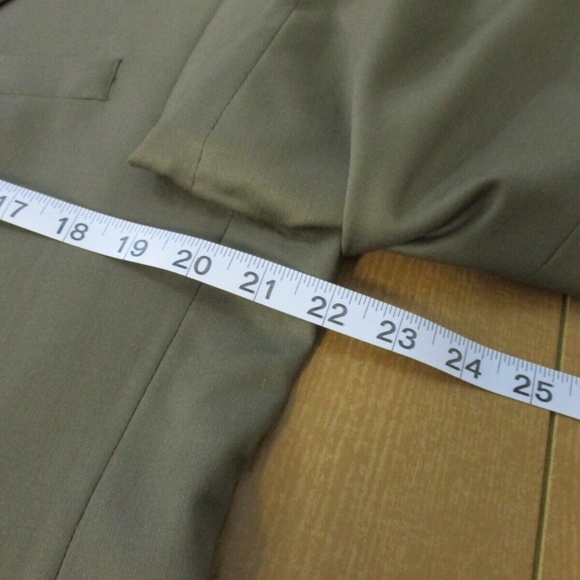 Polo Ralph Lauren Sport Coat Men Blazer 40L 100% Wool Beige Brown 2 Button - Picture 7 of 13